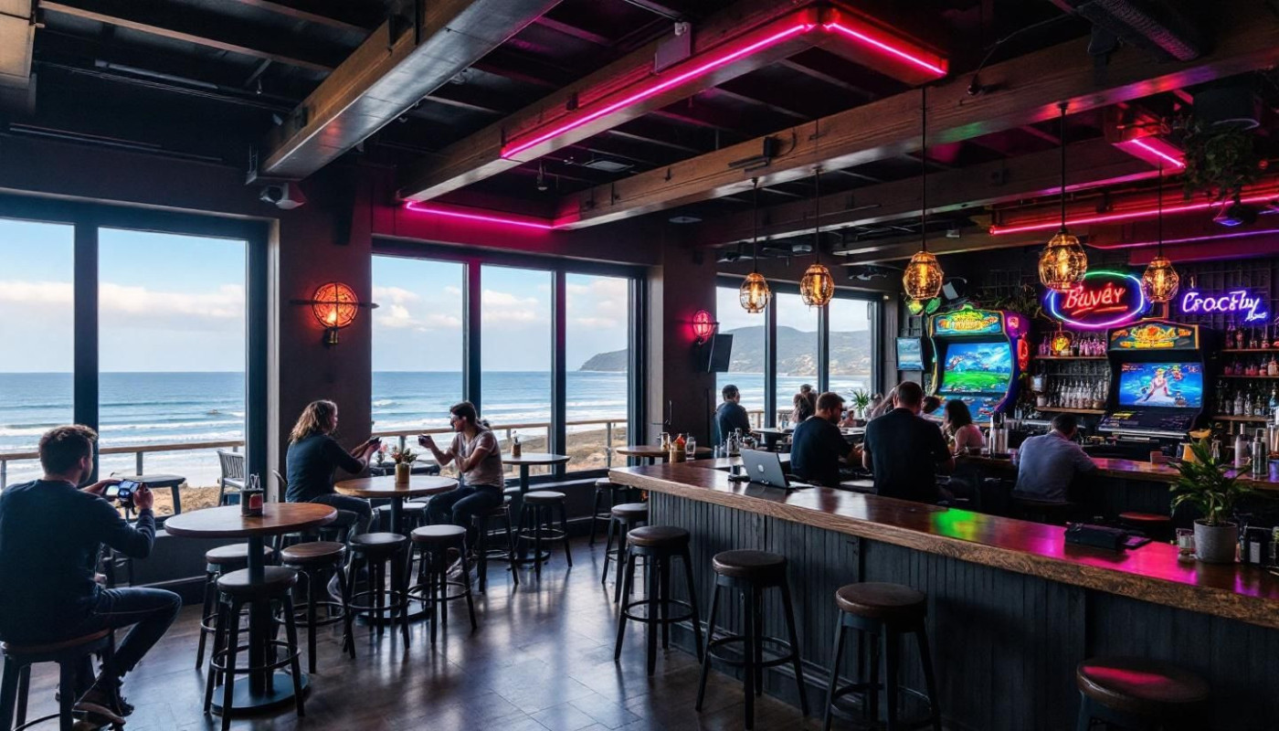 Comment les bars côtiers intègrent-ils les jeux et divertissements modernes ?